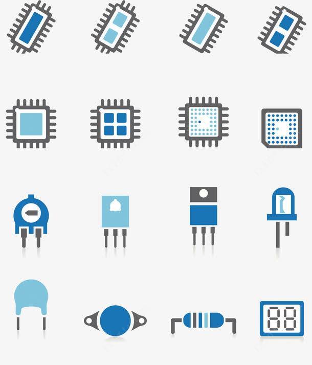 电子元器件图标png免抠素材_新图网ix.